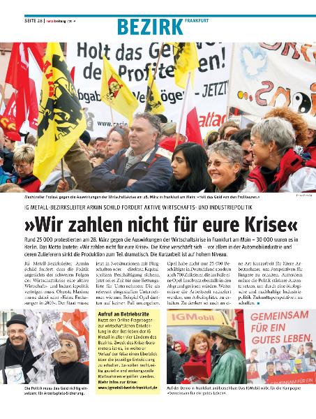 metallzeitung - Regionalseiten Frankfurt Mai 2009
