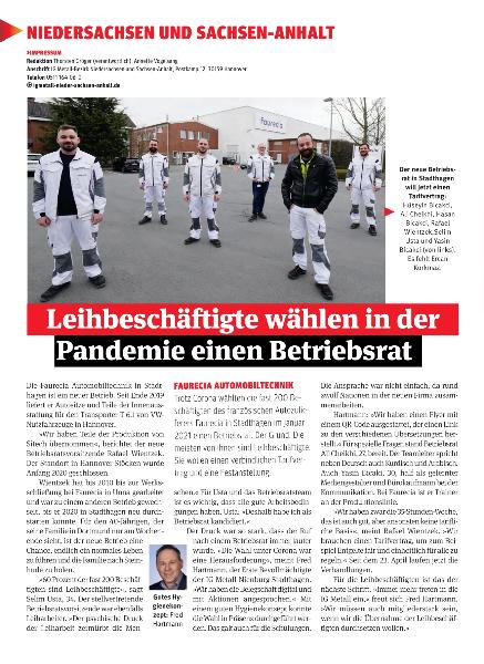 metallzeitung - Regionalseiten Niedersachsen und Sachsen-Anhalt Juni 2021