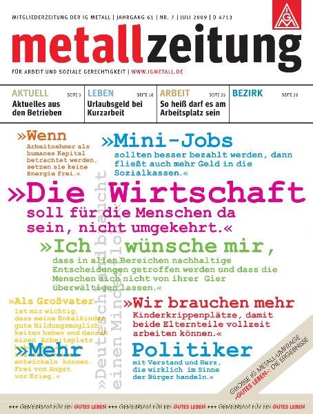 metallzeitung - Juli 2009