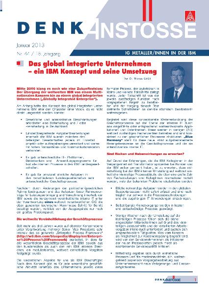 Denkanstösse - Ausgabe Januar 2013