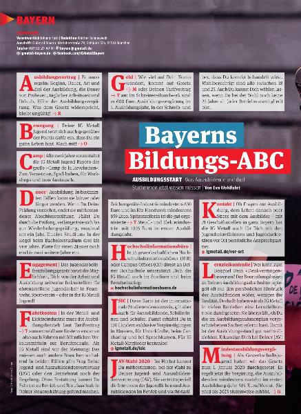 metallzeitung - Regionalseiten Bayern September 2020