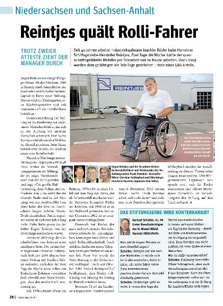 metallzeitung - Regionalseiten Niedersachsen und Sachsen-Anhalt September 2011