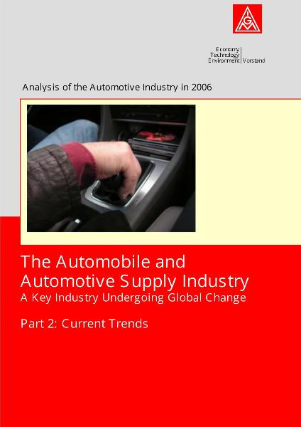 Branchenanalyse Automobil 2006 - aktuelle Entwicklung - in englisch