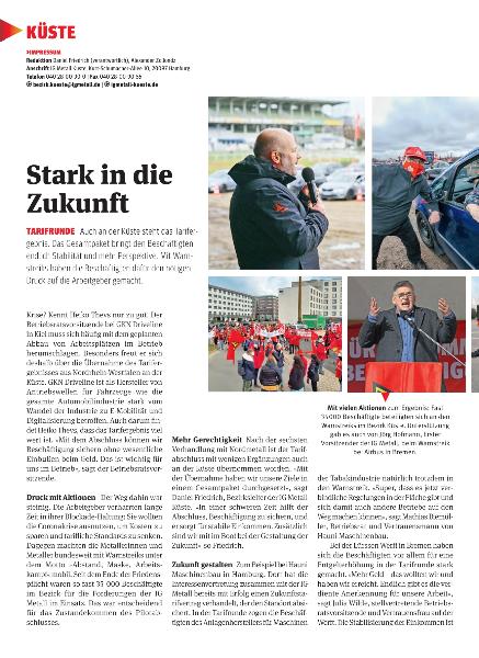 metallzeitung - Regionalseiten Küste Mai 2021