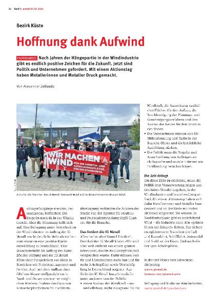 metall - Regionalseiten Küste 11/12 2021