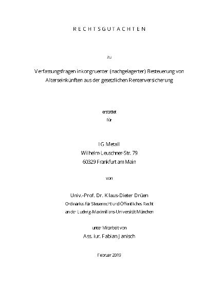 Rechtsgutachten