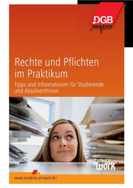 DGB-Broschüpre: Rechte und Pflichten im Praktikum