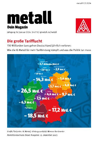 metall. Dein Magazin, Januar/Februar 2024 (barrierefreie Ausgabe)