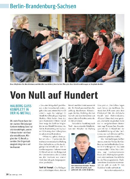 metallzeitung - Regionalseiten Berlin-Brandenburg-Sachsen März 2011