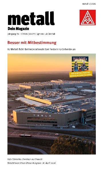 metall. Dein Magazin, Mai/Juni 2026 (barrierefreie Ausgabe)