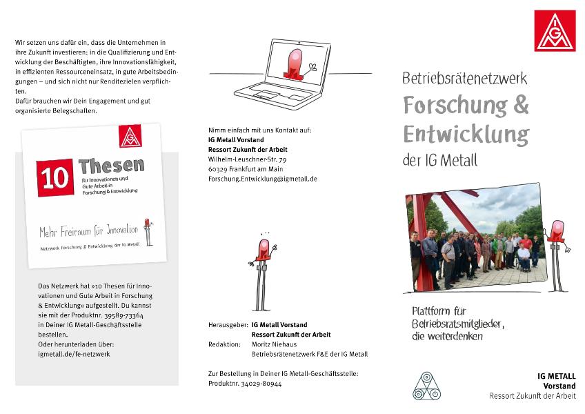 Vorstellung des Betriebsrätenetzwerks Forschung & Entwicklung