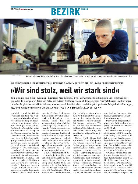 metallzeitung - Regionalseiten Bayern Januar 2009