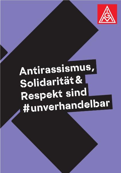 Antirassismus, Solidarität & Respekt sind #unverhandelbar, Flyer zum Internationalen Tag gegen Rassismus