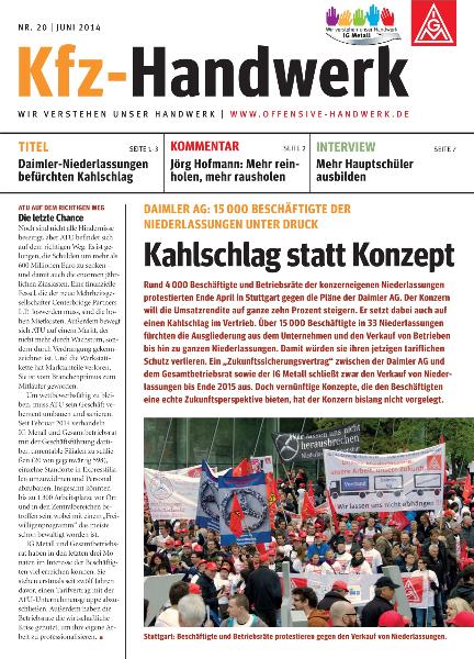 Kfz-Handwerk Nr. 20 / Juni 2014
