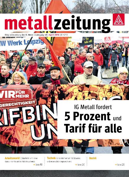 metallzeitung April 2016