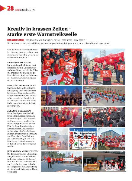 metallzeitung - Regionalseiten Mitte April 2021