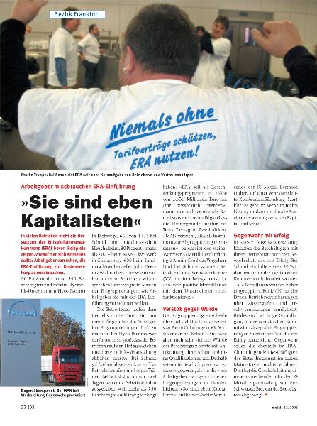 metall-Regionalseiten Frankfurt Dezember 2006