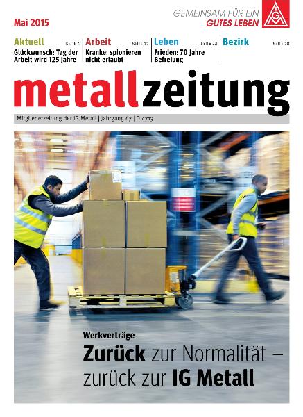 metallzeitung Mai 2015