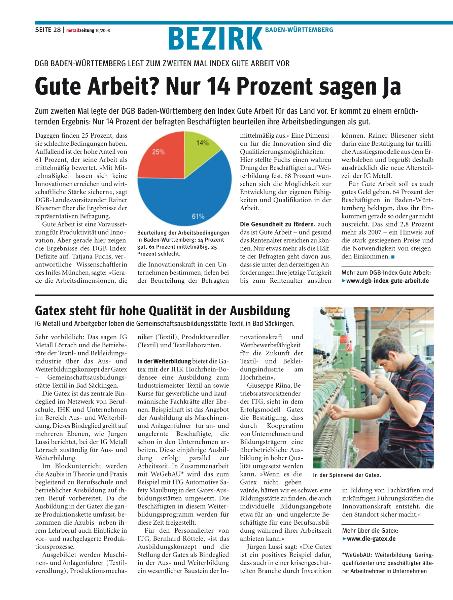 metallzeitung - Regionalseiten Baden-Württemberg Oktober 2008