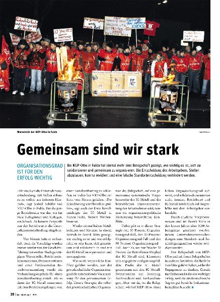 metallzeitung - Regionalseiten Mitte Februar 2014