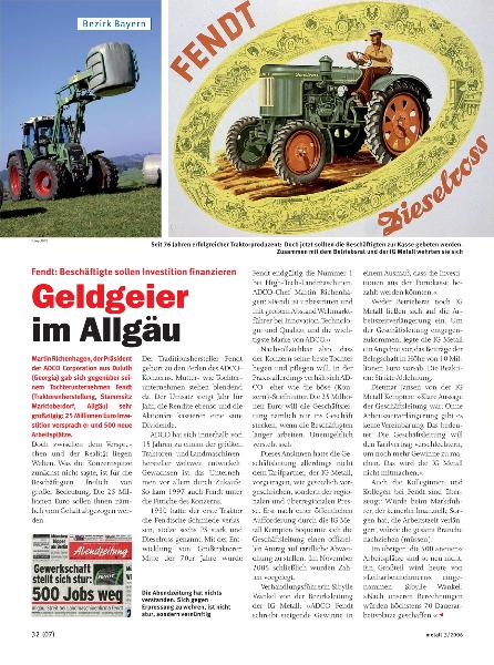 metall-Regionalseiten Bayern März 2006