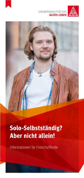Solo-Selbstständig? Aber nicht allein! Informationen für Freischaffende