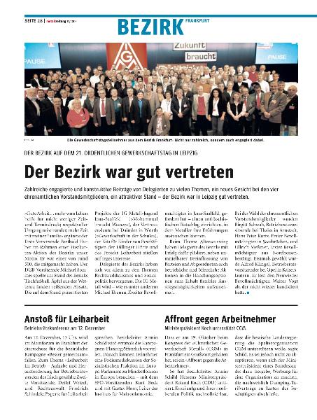 metallzeitung - Regionalseiten Frankfurt Dezember 2007