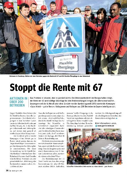metallzeitung - Regionalseiten Bayern Dezember 2012