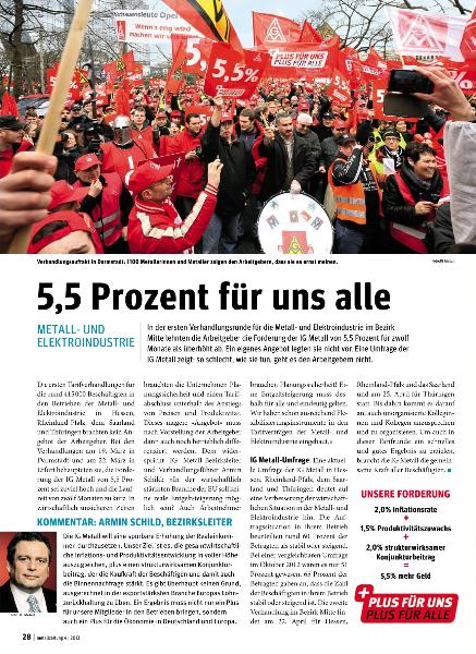 metallzeitung - Regionalseiten Mitte April 2013