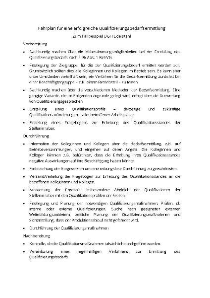 Qualifizierungsbedarfsanalyse