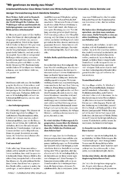 Interview Enzo Weber