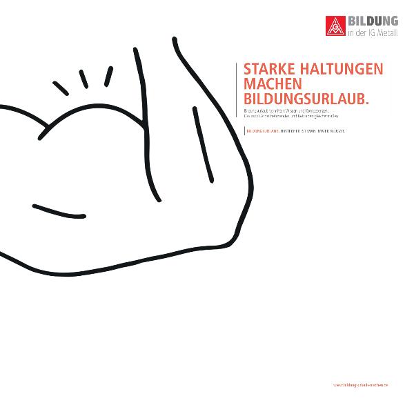  Flyer: Starke Haltungen machen Bildungsurlaub
