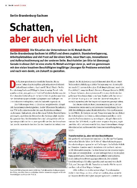 metall - Regionalseiten Berlin-Brandenburg-Sachsen 1/2 2026