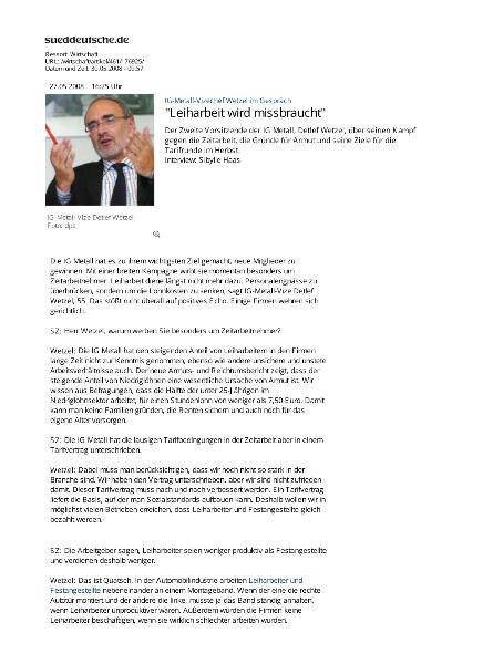 Leiharbeit wird missbraucht