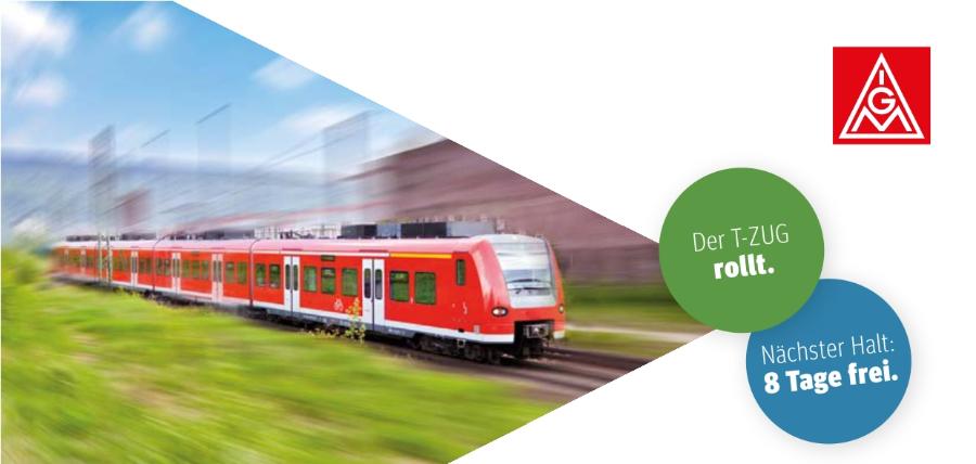 Der T-ZUG rollt. Schönen guten Tag, die Fahrscheine bitte!