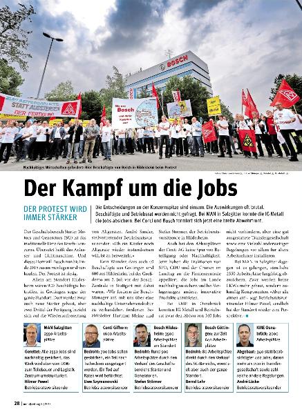 metallzeitung - Regionalseiten Niedersachsen und Sachsen-Anhalt August 2015
