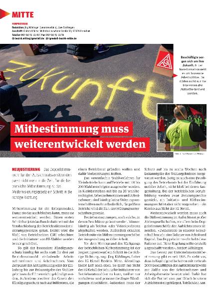 metallzeitung - Regionalseiten Mitte Mai 2021