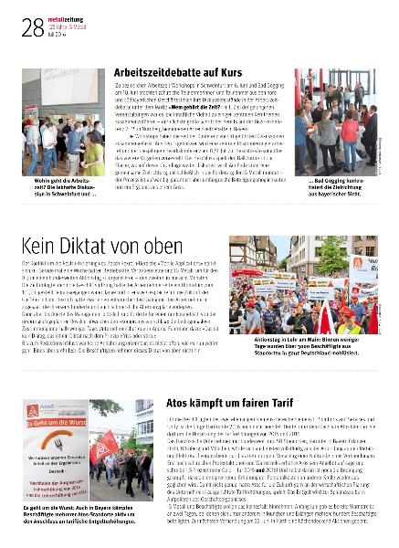 metallzeitung - Regionalseiten Bayern Juli 2016