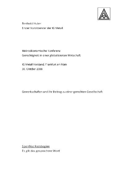 Rede Berthold Huber