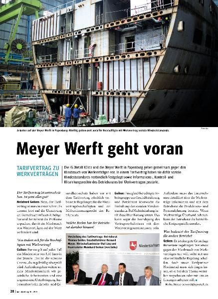 metallzeitung - Regionalseiten Küste Oktober 2013