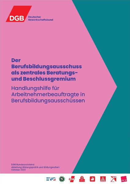 Handlungshilfe „Der Berufsbildungsausschuss als zentrales Beratungs- und Beschlussgremium