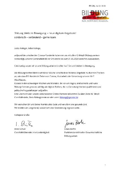 Bildung bleibt in Bewegung - neue digitale Angebote!