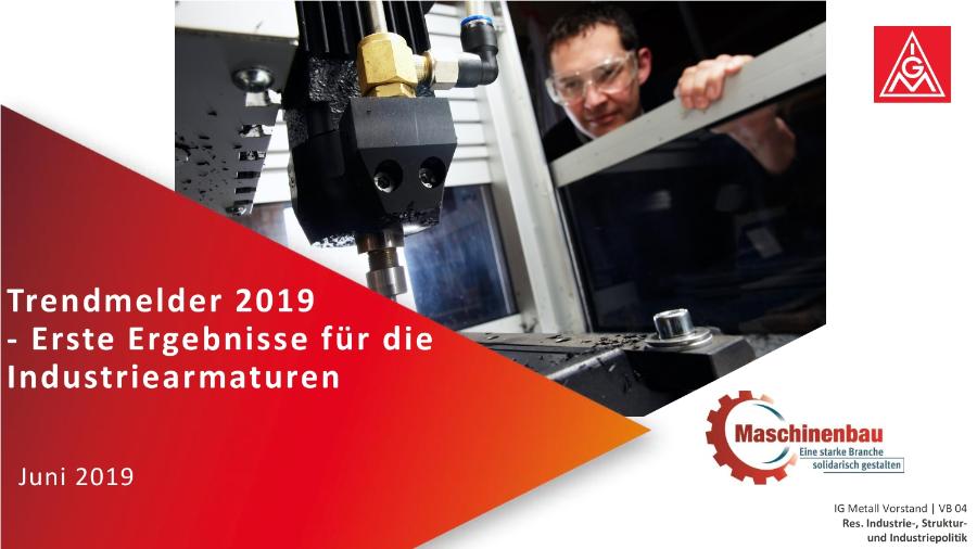 Sascha Futh: Trendmelder 2019 - Erste Ergebnisse für die Industrieamaturen