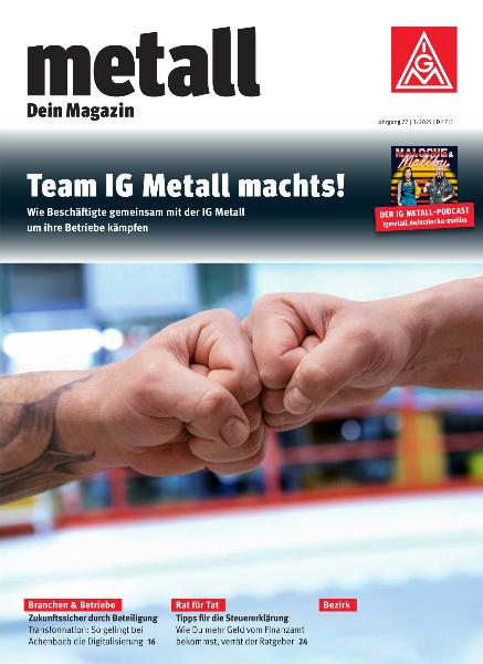 metall. Dein Magazin, Mai/Juni 2025