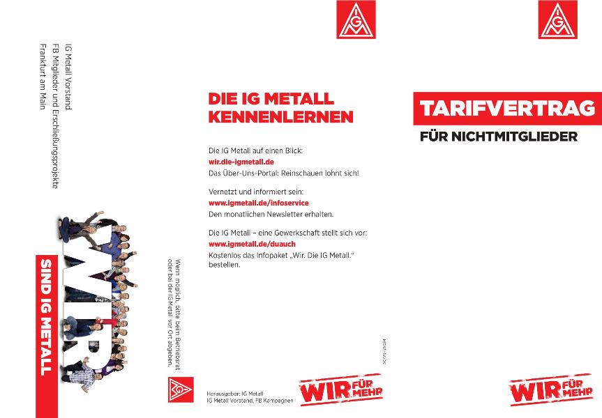Tarifvertrag für Nichtmitglieder