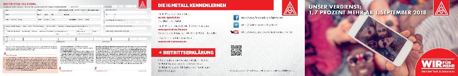 Unser Verdienst: 1,7 Prozent mehr ab 1. September 2018