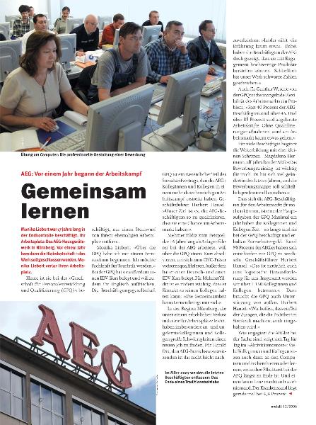 metall-Regionalseiten Bayern Dezember 2006