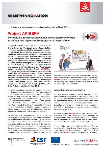 Arbeit und Innovation 02 / 2012: Projekt Aribera