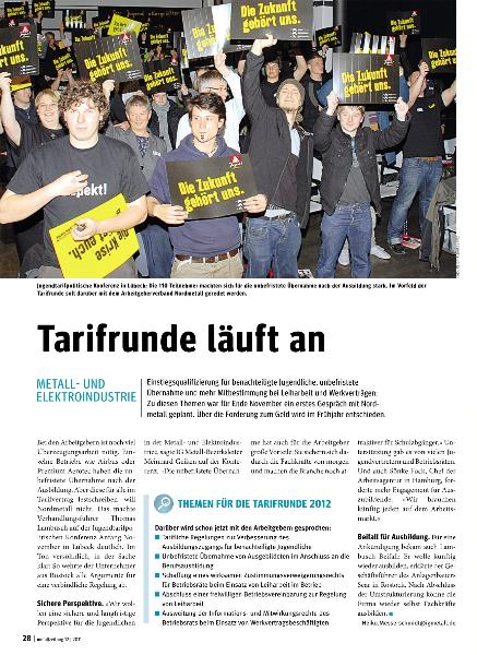 metallzeitung - Regionalseiten Küste Dezember 2011