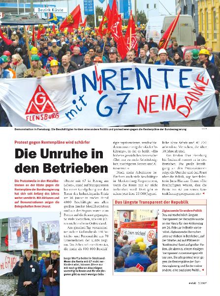 metall-Regionalseiten Küste März 2007